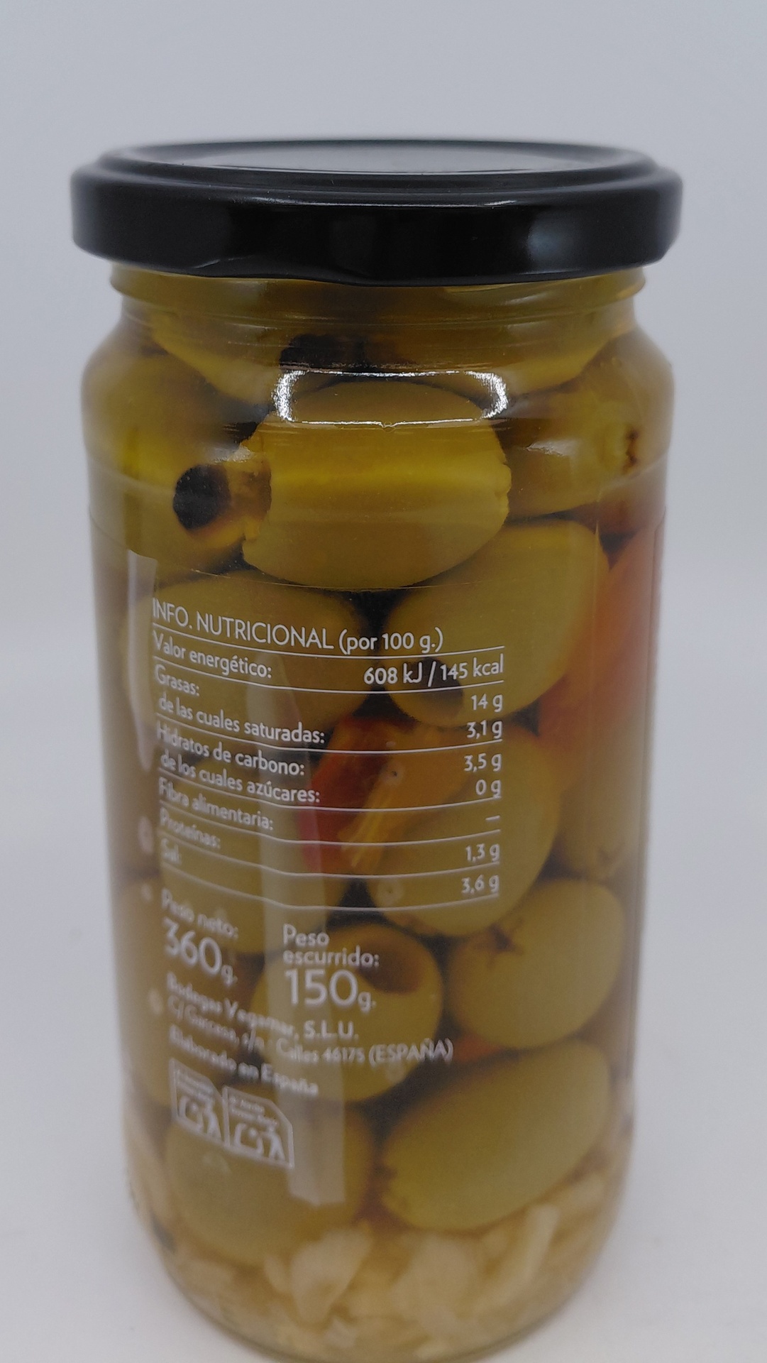 Tarro Aceitunas Labriegas 370 g Neto MASÍA DE GRETTA