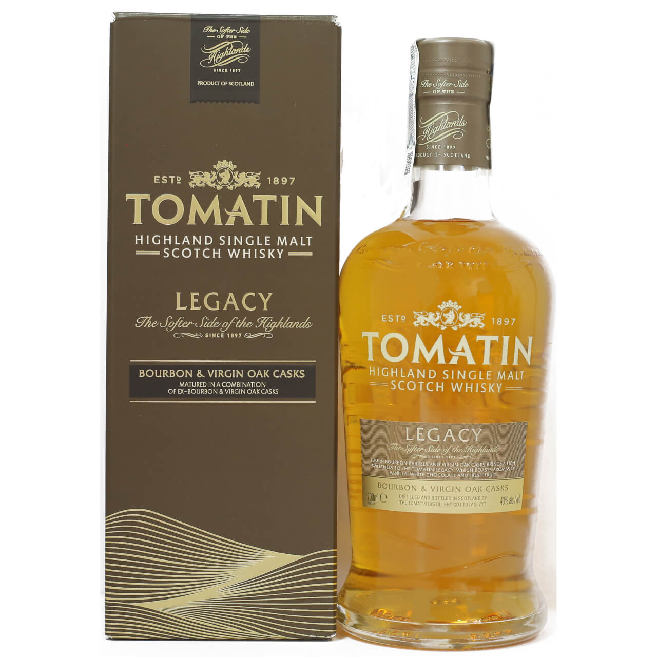 Whisky TOMATIN LEGACY Highland Single Malt 70 cl Estuchado (Mejor Whisky del Mundo 99/100 IWSC)