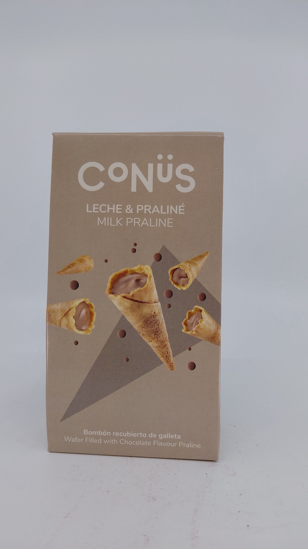 Conos Artesanos de Chocolate con Leche y Praliné 70 g CONÜS RODELLAS