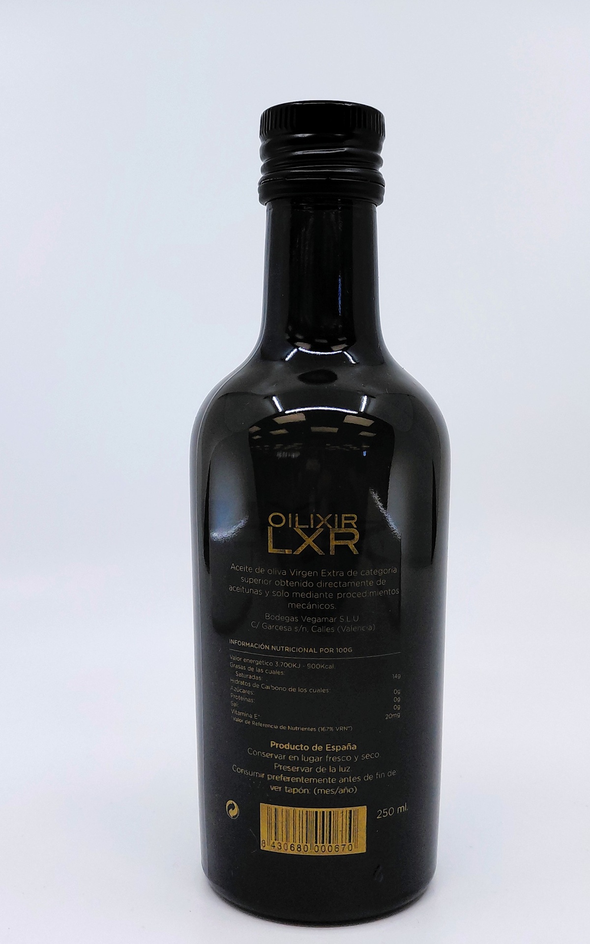 Aceite de Oliva Virgen Extra 100% 250 ml OILIXIR