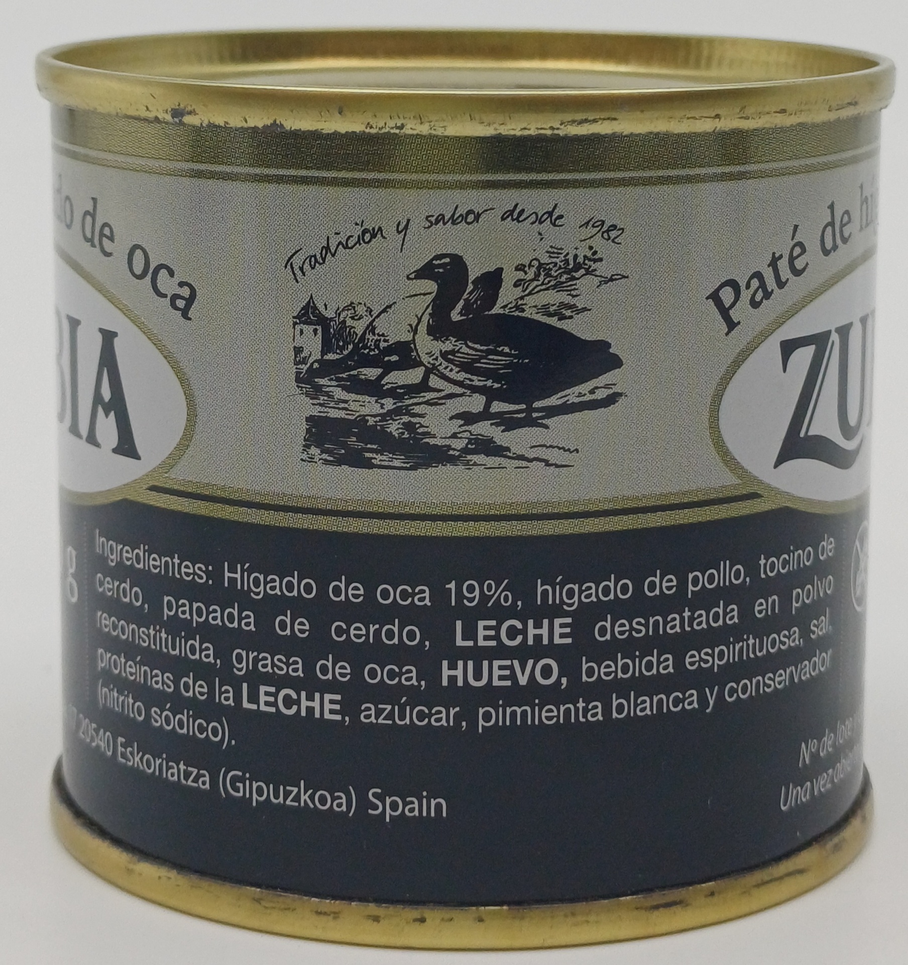 Lata Paté de Hígado de Oca 100 g ZUBIA