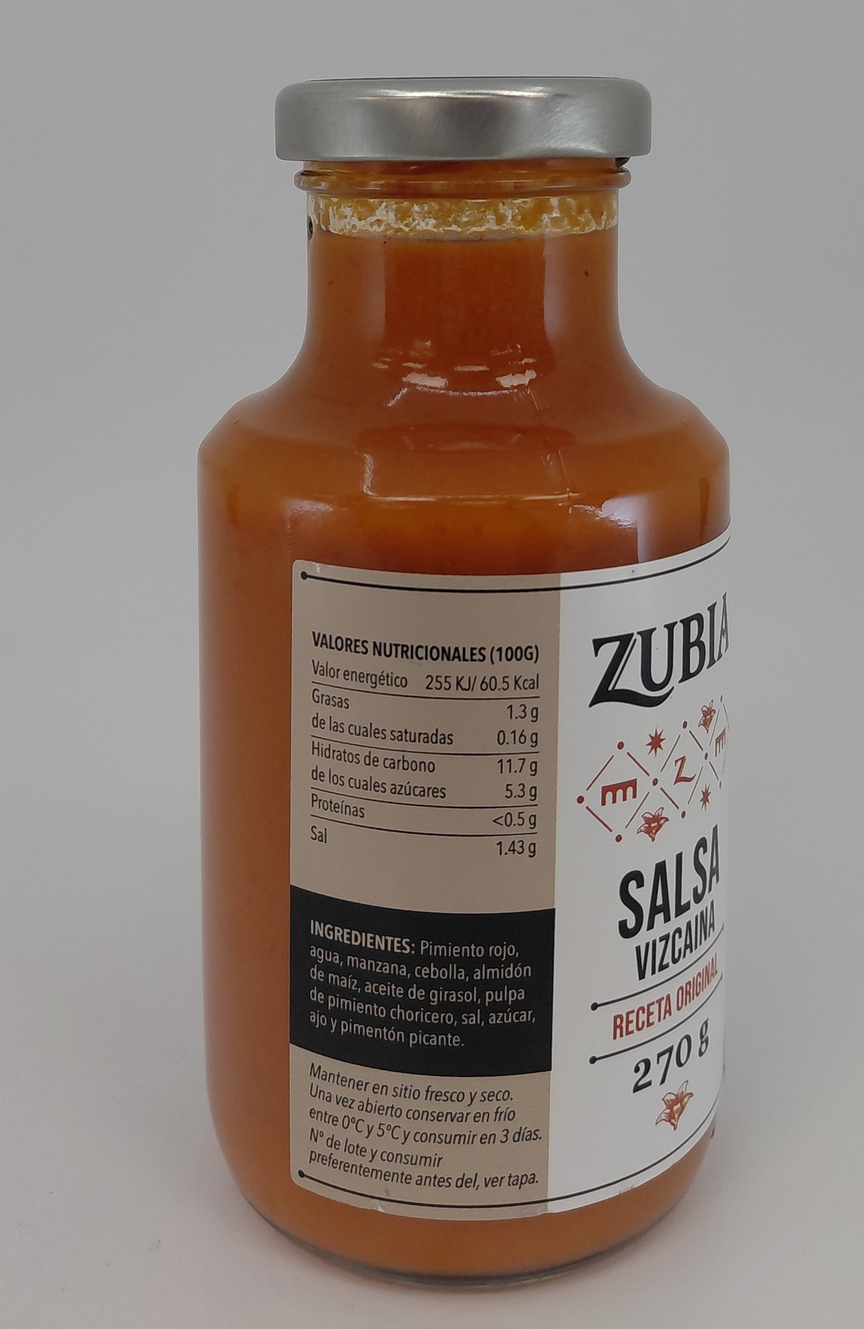 Salsa Vizcaína Artesana Receta Original 270 g ZUBIA