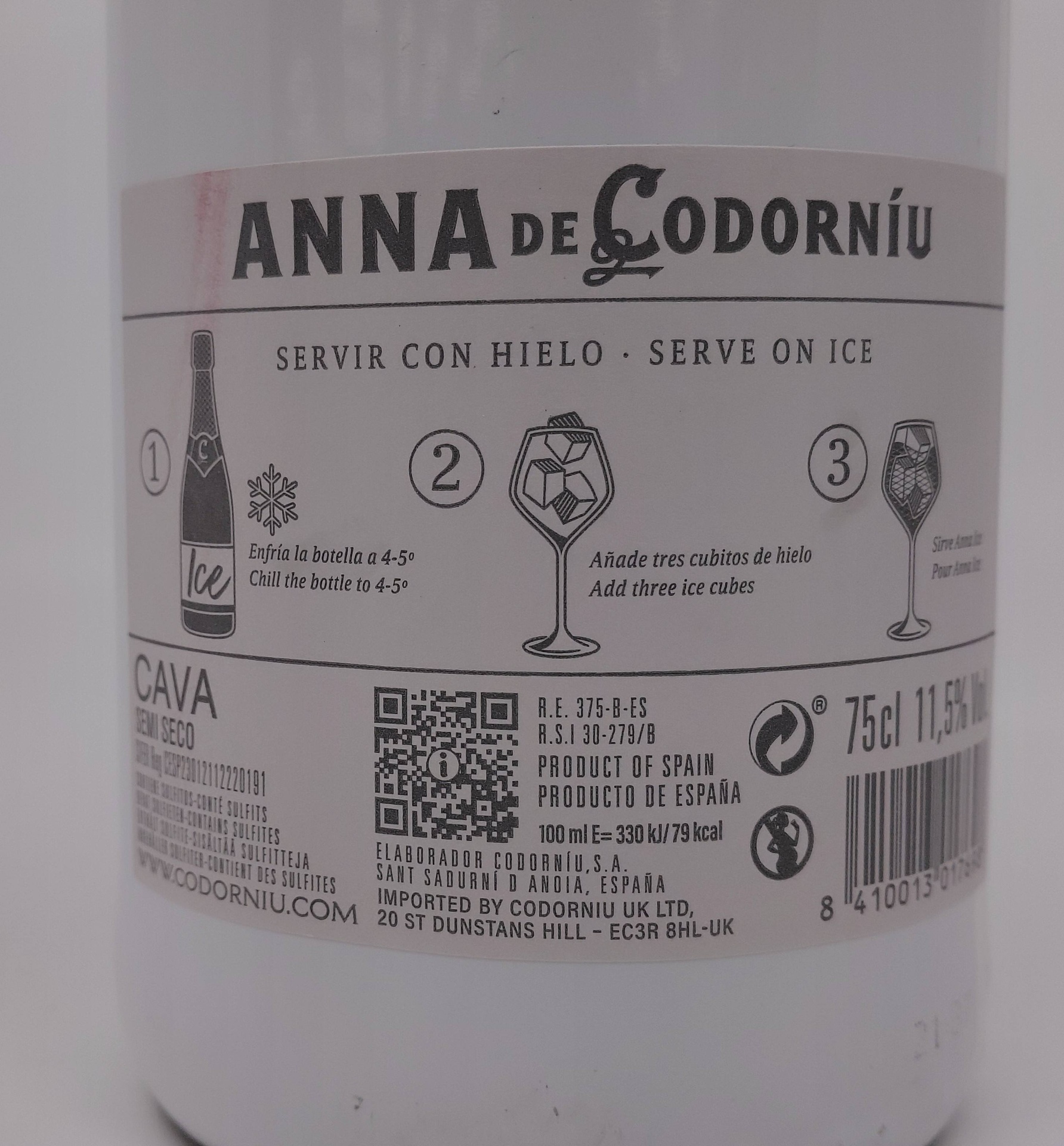 Cava ANNA ICE EDITION de Codorniu