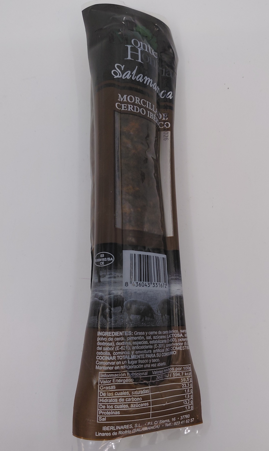 Morcilla Ibérica 250 g MONTEHONFRÍA (Salamanca)