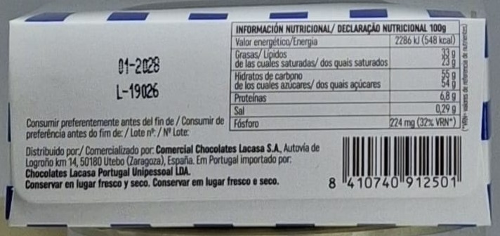 Bombones Chocolate con Leche 72 g LACASA1512