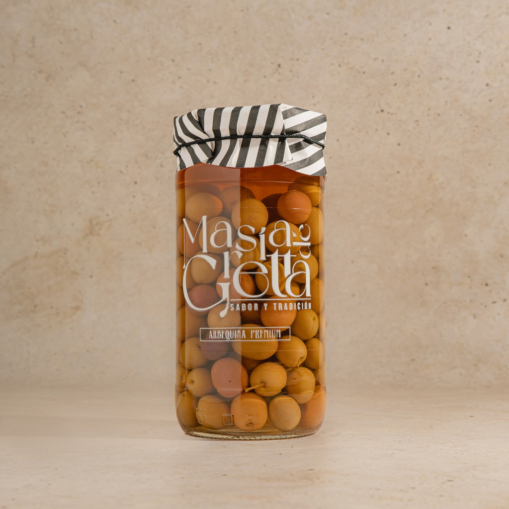 Tarro Aceitunas Arbequina Premium 370 g Neto MASÍA DE GRETTA