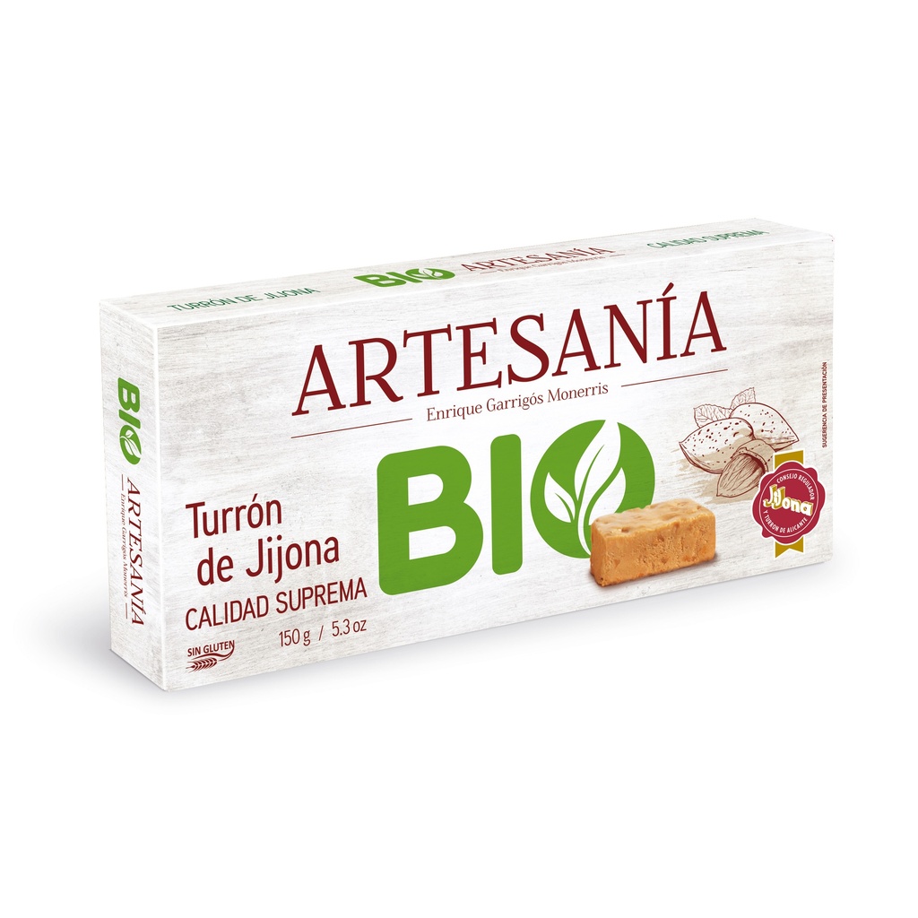 Turrón Jijona BIO Calidad Suprema 150 g ARTESANÍA de E. Garrigós