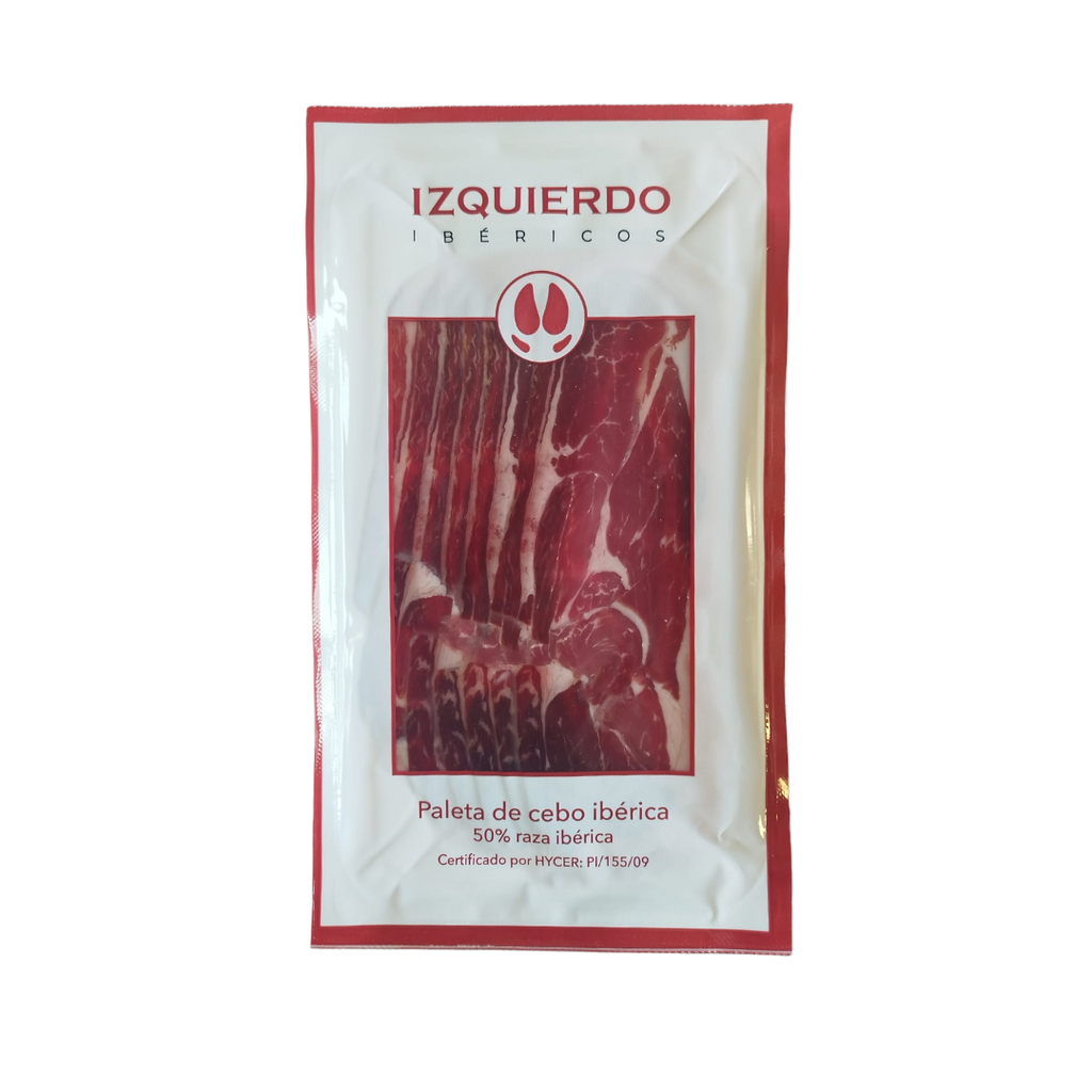 Paleta Loncheada 50 % Ibérica de Cebo 100 g IBÉRICOS IZQUIERDO (Salamanca)