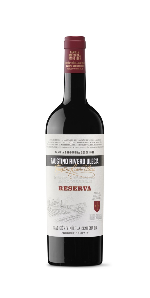 Vino Tinto D.O. Utiel Requena FAUSTINO RIVERO Reserva