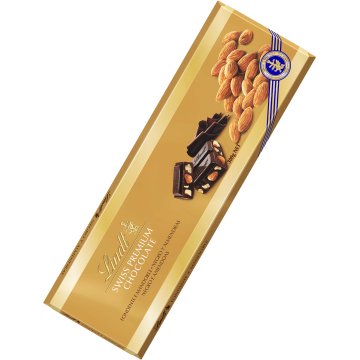 Lingote Chocolate Negro y Almendras 300 g LINDT ORO