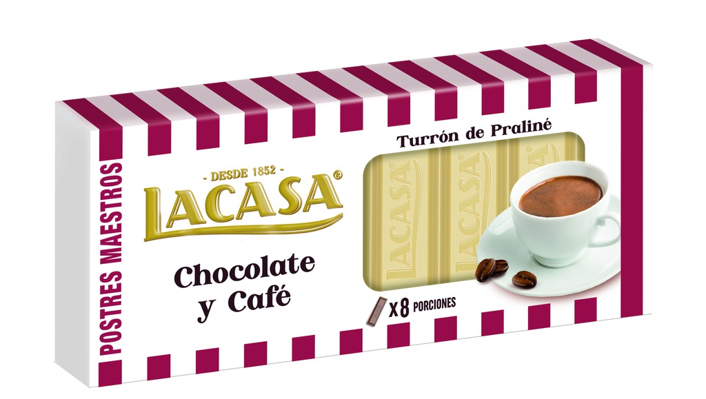 Turrón Praliné de Chocolate y Café 225 g LACASA