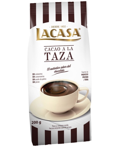 Bolsa Cacao a la Taza en Polvo 200 g LACASA