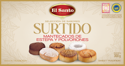[7MPE3] Surtido Mantecados y Polvorones 300 g EL SANTO (IGP Estepa)