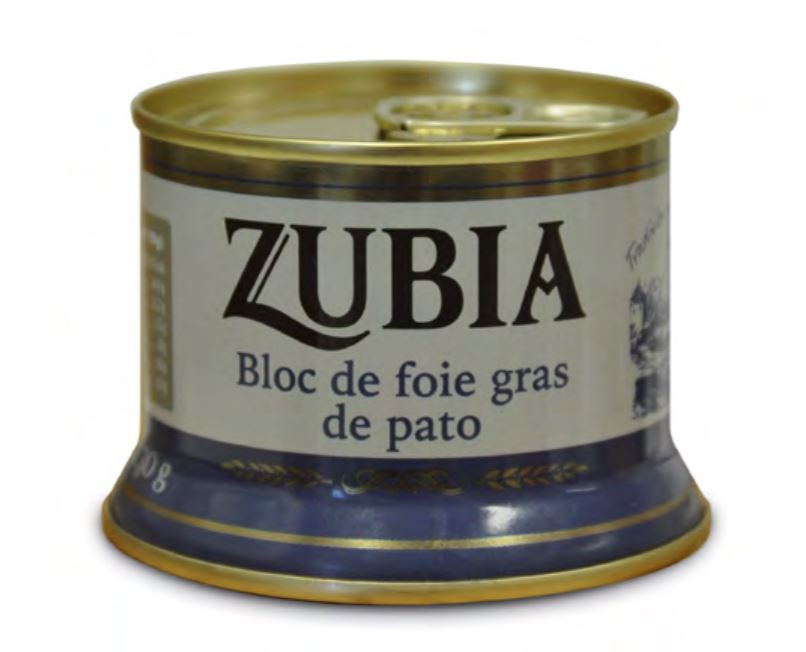 Lata Campana Bloc de Foie de Pato 98% 130 g ZUBIA