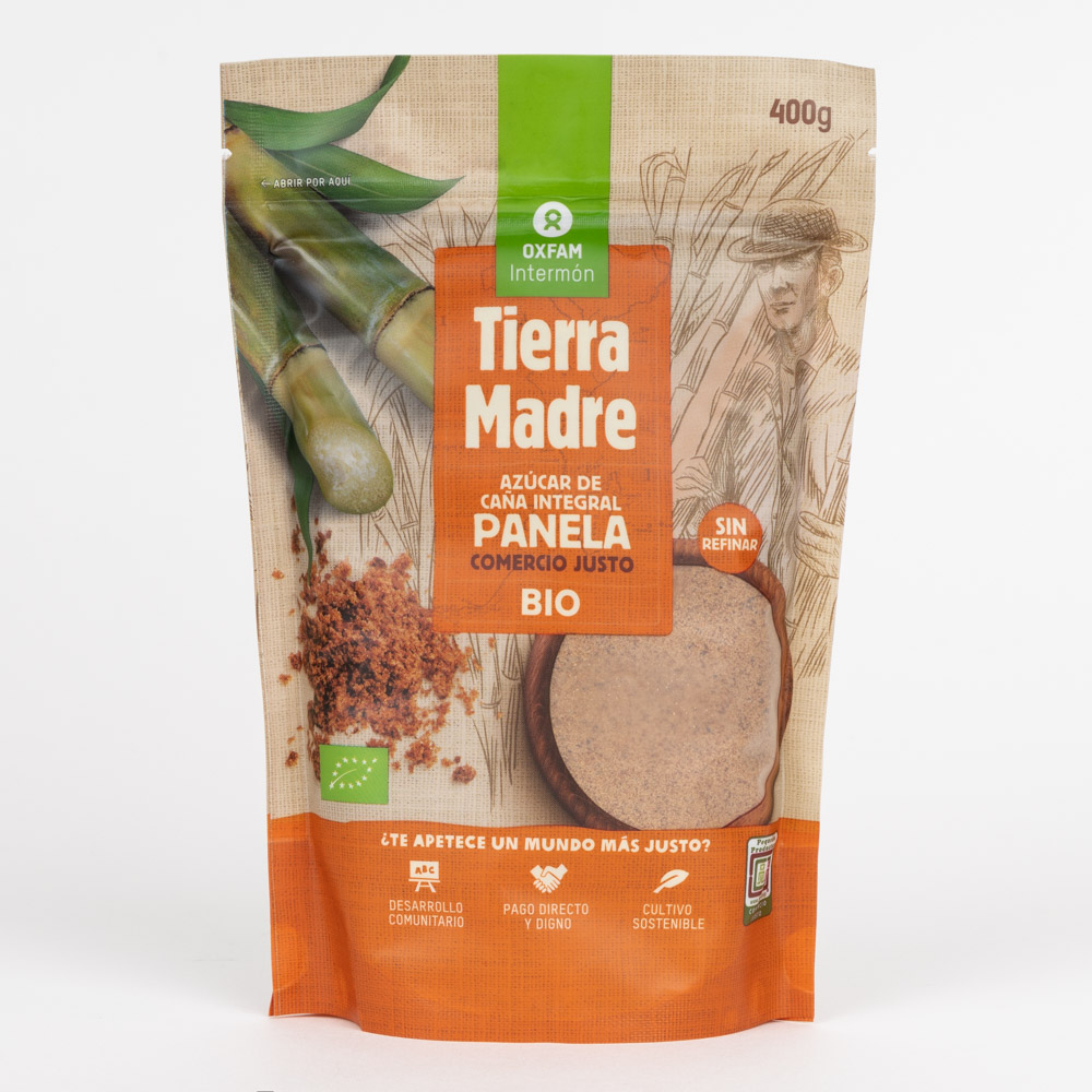 Panela/Azúcar de Caña Integral Ecológico 400 g TIERRA MADRE de OXFAM INTERMÓN