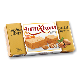 [6JBAX15] Turrón Jijona Etiqueta Blanca Calidad Suprema 150 g ANTIU XIXONA
