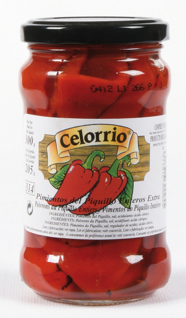 Tarro Pimientos del Piquillo Extra 290 g Neto CELORRIO