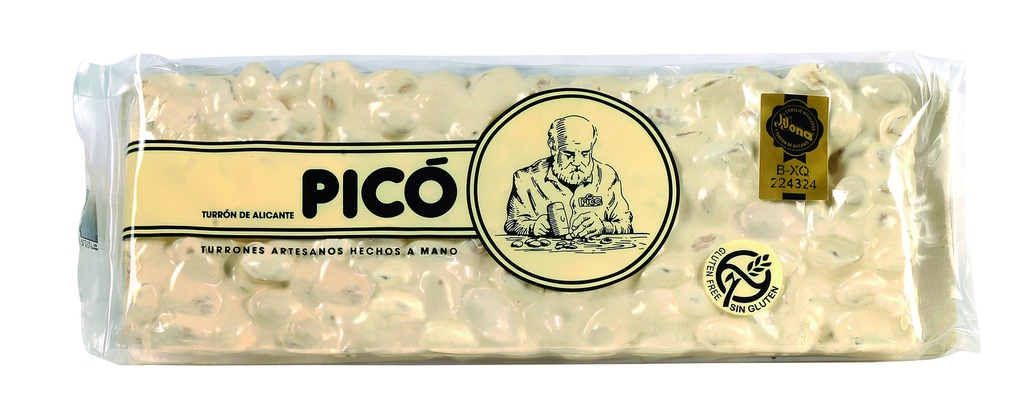 Turrón Alicante Calidad Suprema 250 g PICÓ Hecho a mano