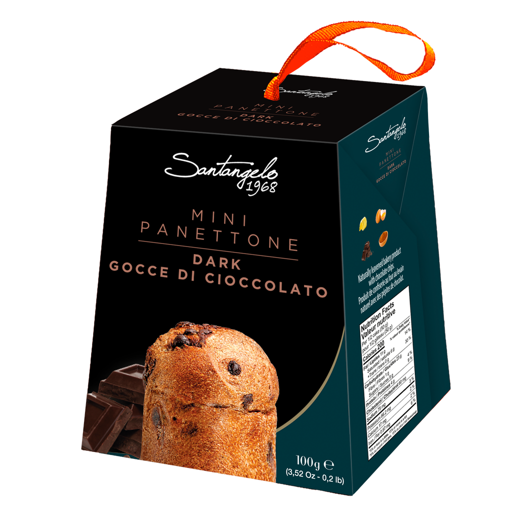 Panettone Italiano con Pepitas de Chocolate 100 g SANTANGELO